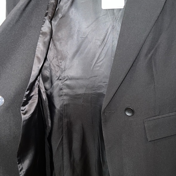 Commense Black Collar Pocket Blazer Coat NWT Size Large - Picture 9 of 12